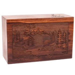 Engraved Wooden Storage Box Aflex World