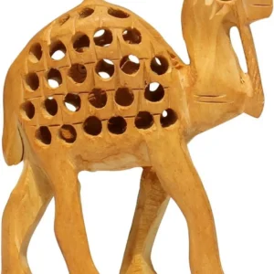Hand Carved Wooden Elephant Showpiece Aflex World