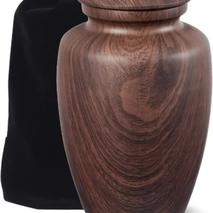 Handcrafted Solid Wood Cremation Urn With Lid Aflex World