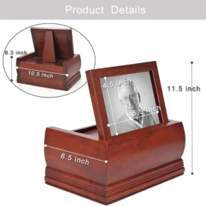 Handcrafted Wooden Photo Frame Storage Box Aflex World