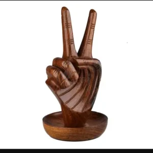 Victory Hand Wooden Showpiece Aflex World