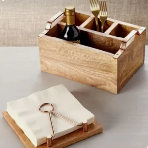Wooden Cutlery Organizer Tray Aflex World