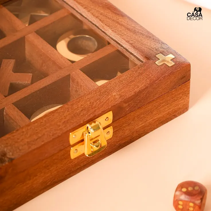 Wooden Snack Serving Box With Compartments Aflex World